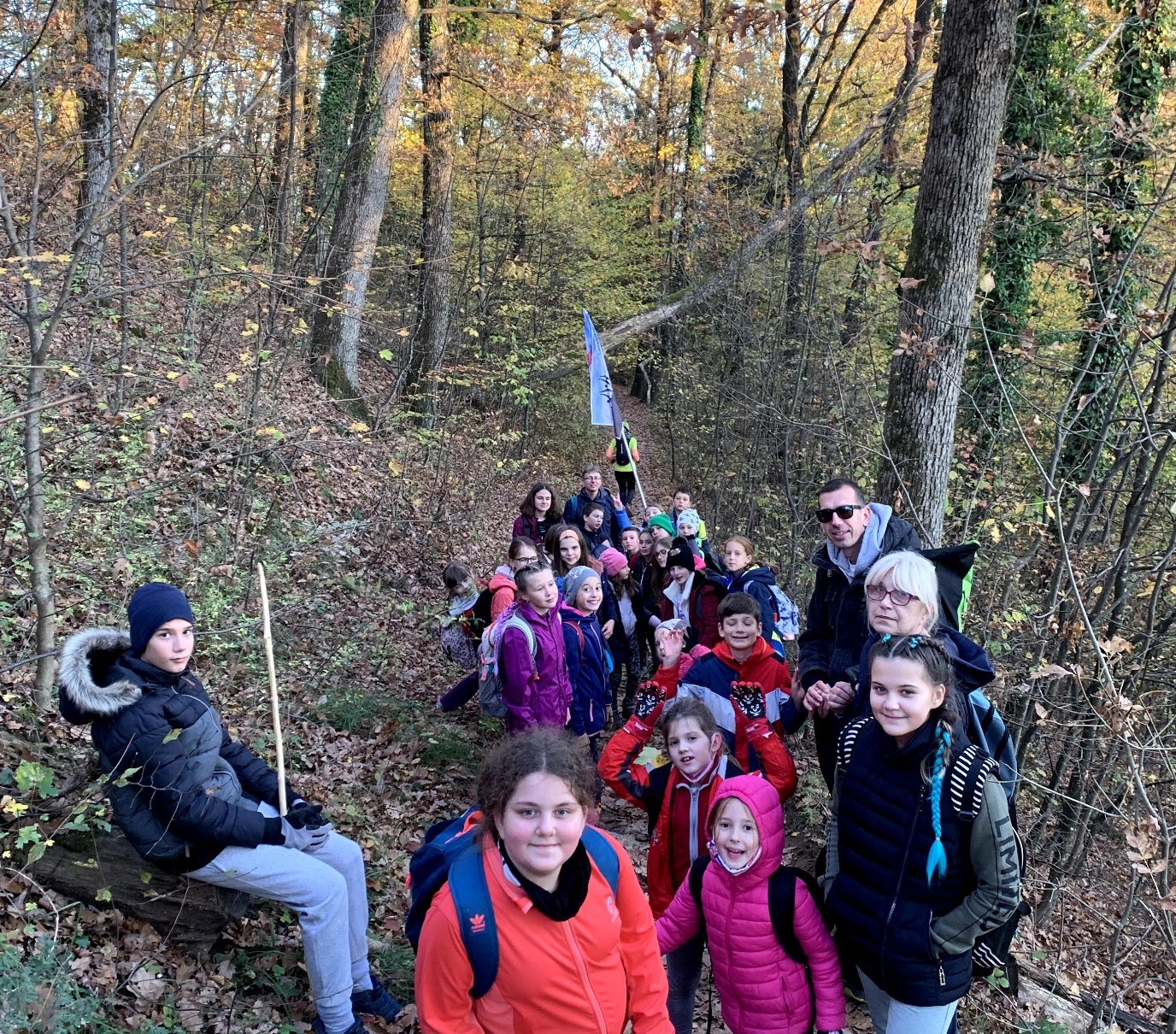 Grupa od subote, silazak s planine kroz šumu